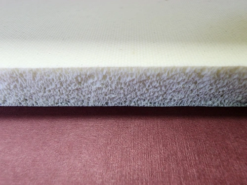 Резина силиконовая пористая 10х1000 мм, белая